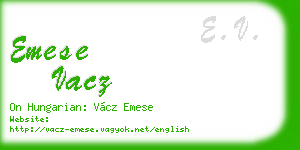 emese vacz business card